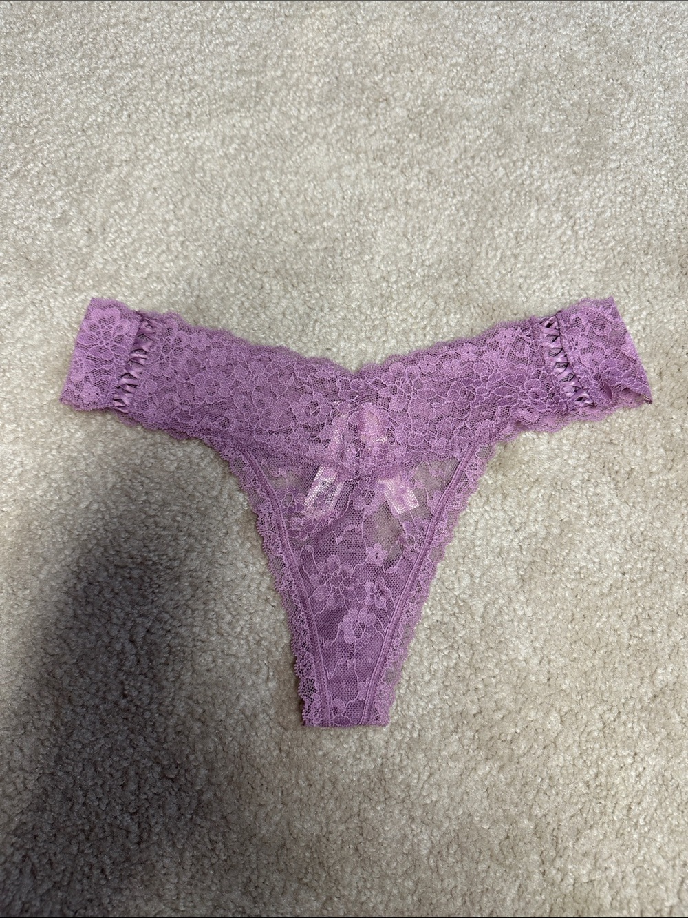 Victoria's Secret Lavender Lace thong